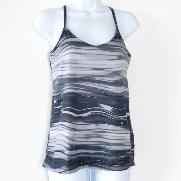 Marmot Tank Top Built In Bra Grey Medium Racer Back - Picture 1 of 7